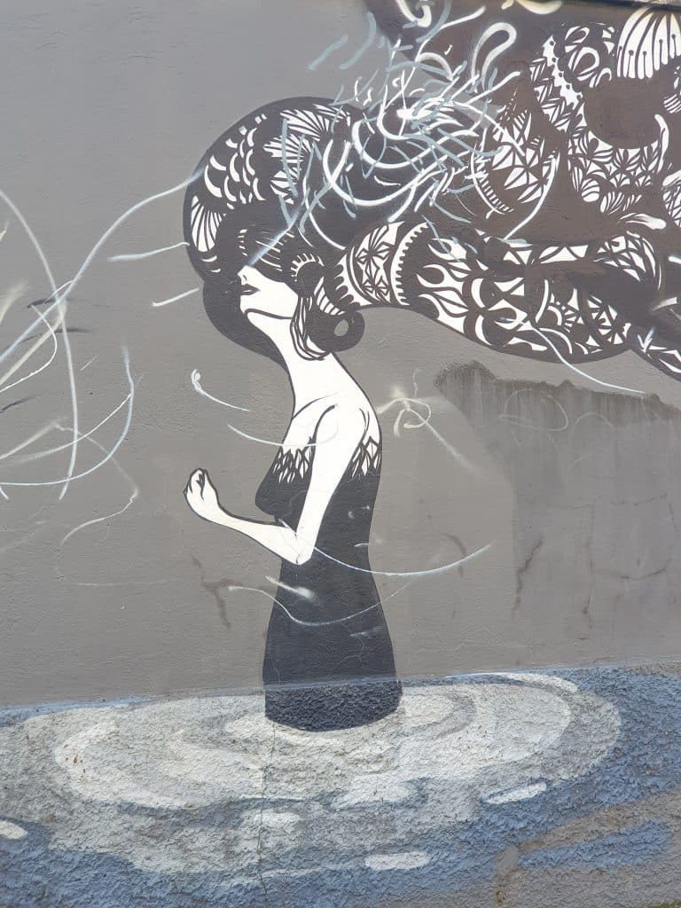 Street art - Herbert Baglione a Via delle Conce - Ostiense District