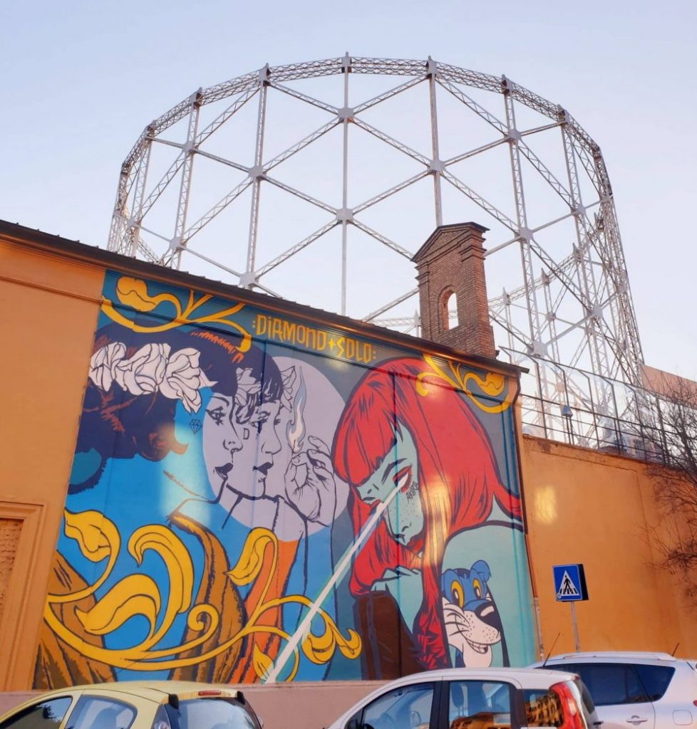 Street art - Murale di Diamond e Solo al Gazometro