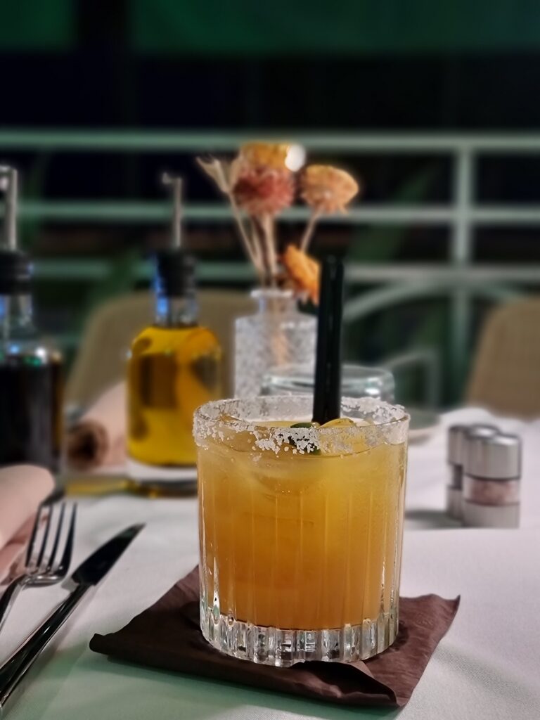 Lo spicy mango margarita del Pelican Café