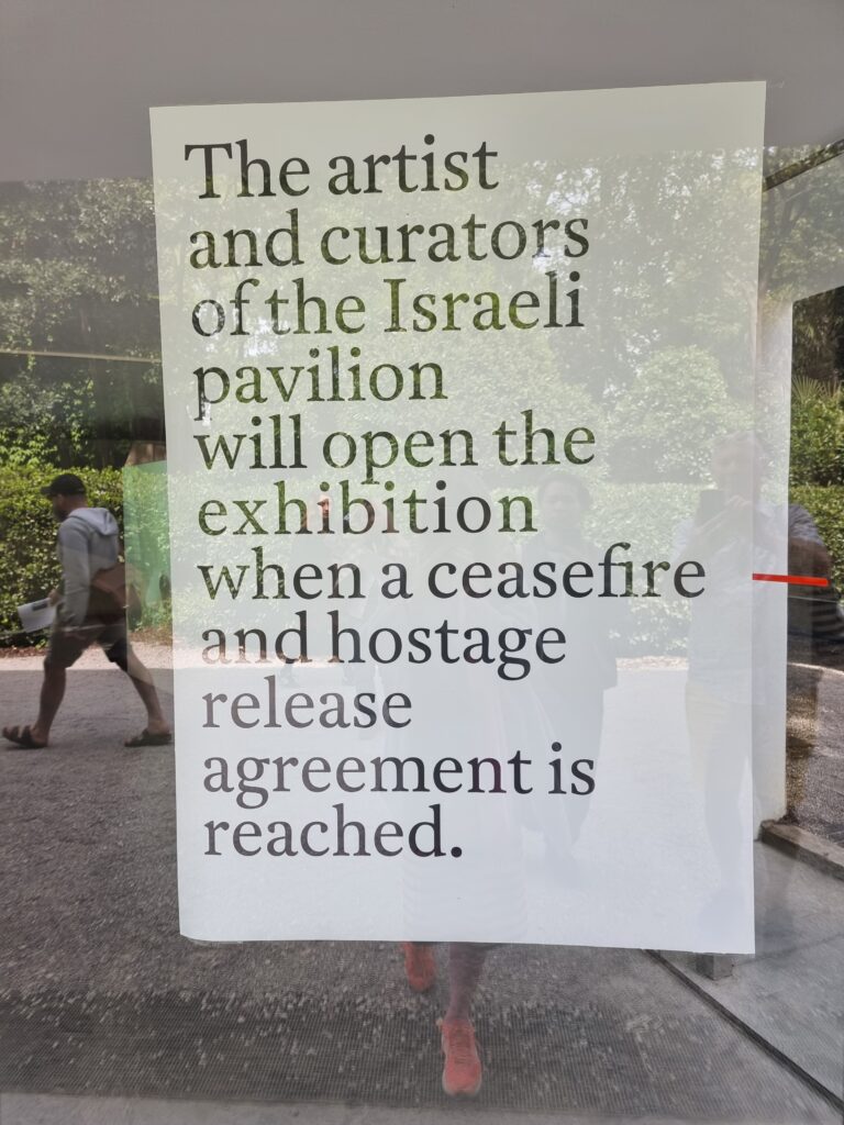 Il Padiglione di Israele alla Biennale d'Arte